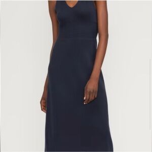 Everlane Crossback Ribbed Cotton Dress (Med)